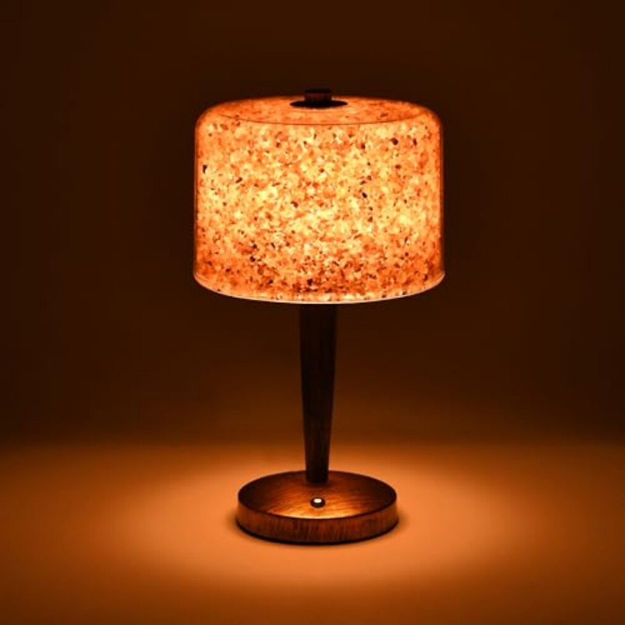 Himalayan Salt Lamp - Zoutlamp met Touch-dimmerbediening USB Himalaya-zoutlamp Natuurlijke