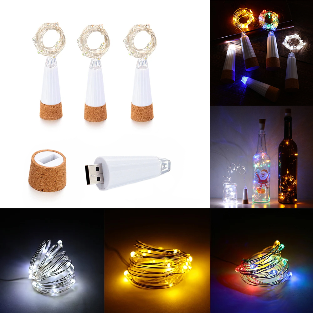 Decor Lighting Cork - 2 m 20 LED kurkfles sprookjeslicht