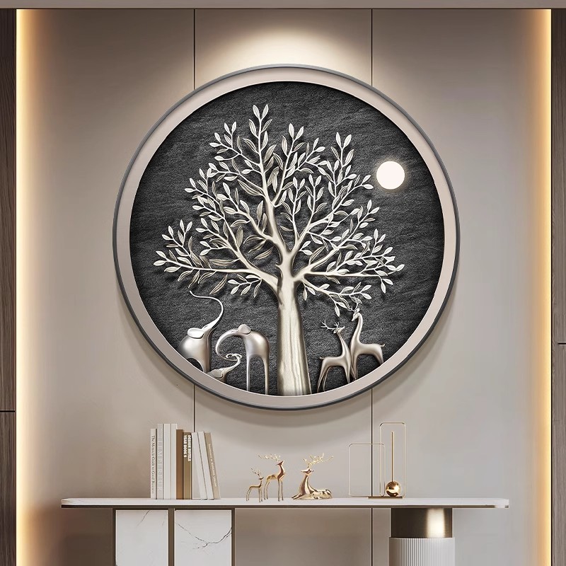 Elements Lighting Decor - Ronde decoratieve veranda met olifantenthema met