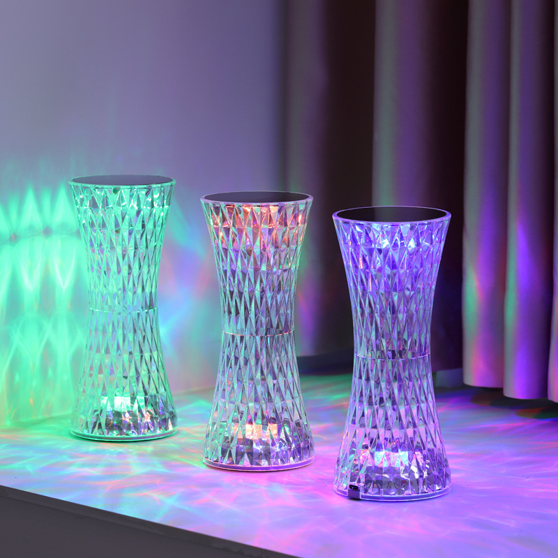 Room Decor Lighting Lamp - Kristallen nachtkastjelampen Kerst Acryl Decor Nachtlampjes