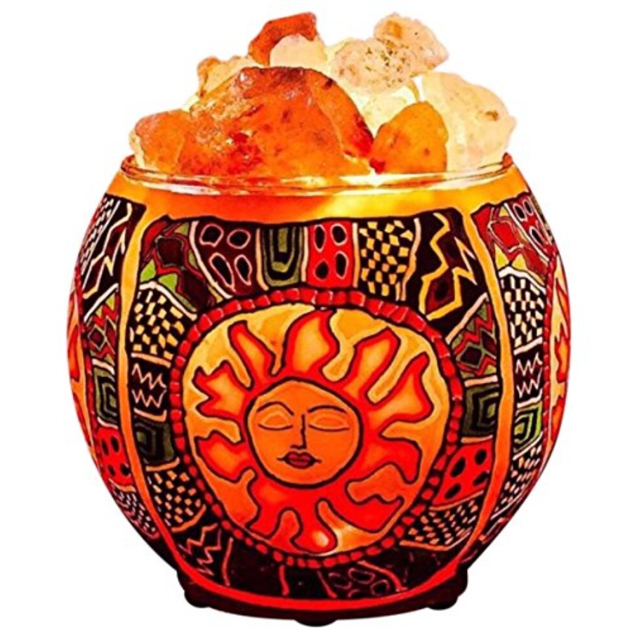 Himalayan Salt Lamp - Himalaya zoutlamp met UL-gecertificeerd dimmerkabel, originele
