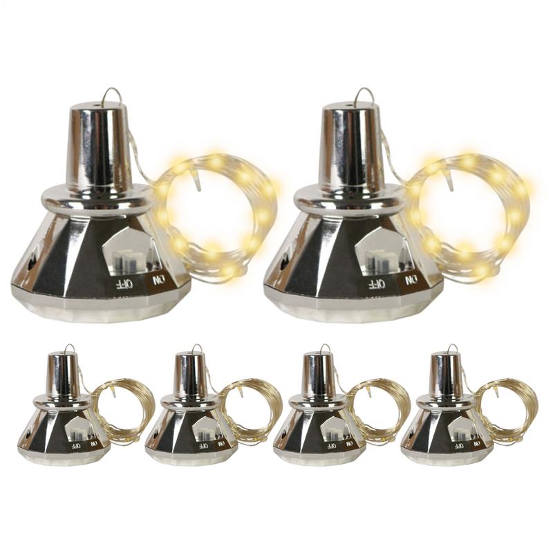 Decor Lighting Cork - Wijnflesverlichting met kurk 6X zonne-kurkverlichting voor