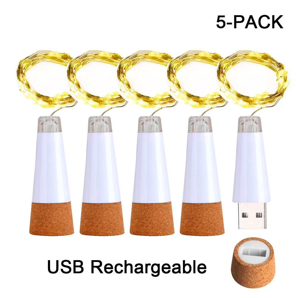 Decor Lighting Cork - 2 m 20 LED kurkfles sprookjeslicht