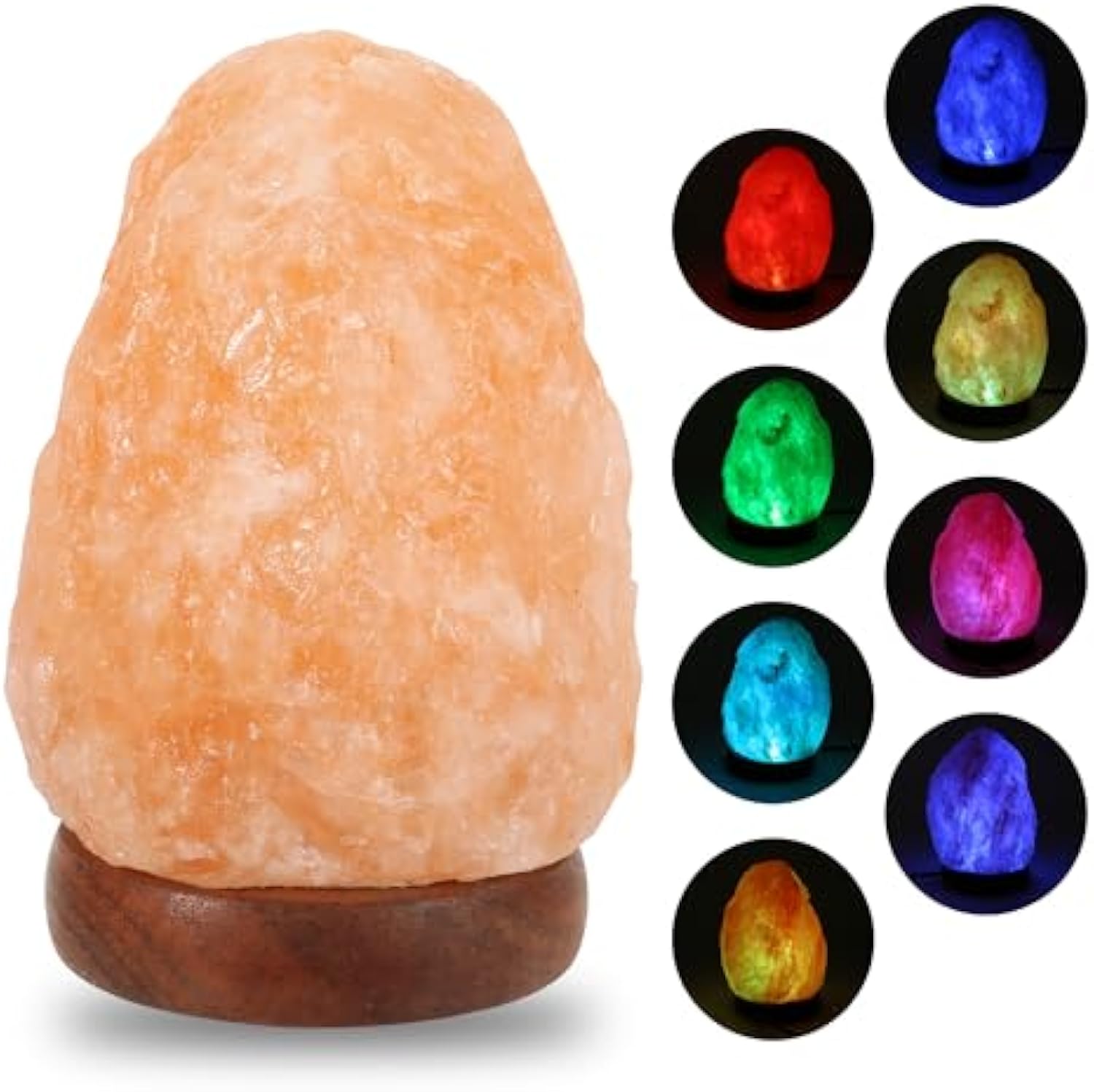 Himalayan Salt Lamp - Organische Himalaya zoutlamp met 7 kleuren