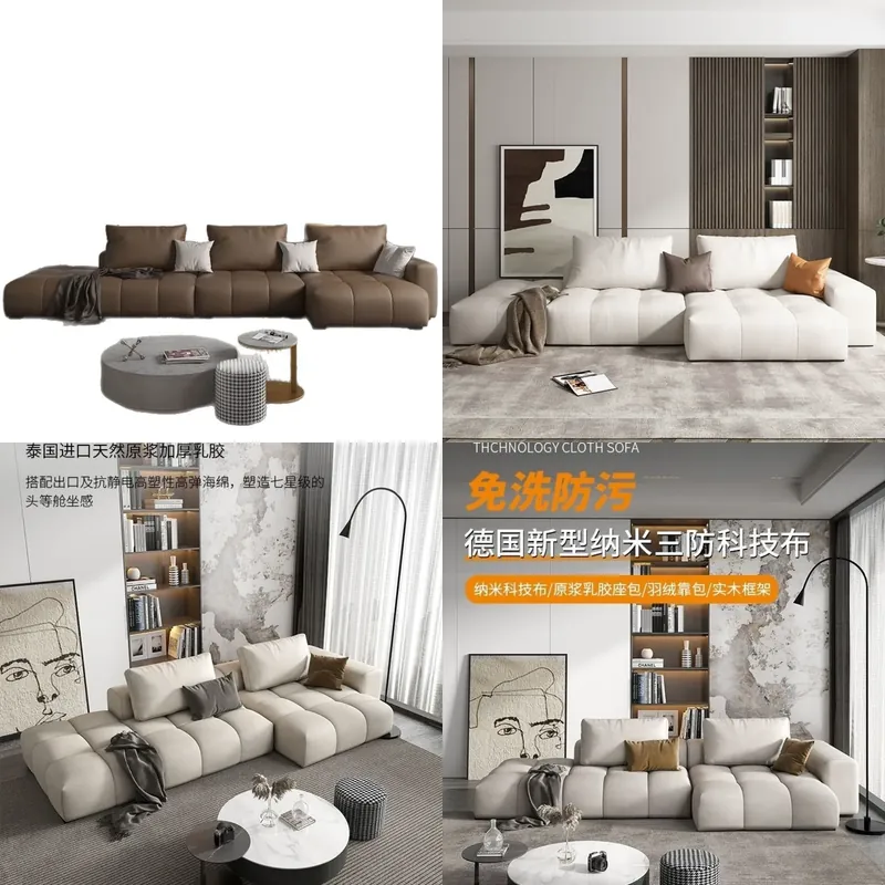 Lighting Decor Rentals - Noordse stoffen bank, modern minimalistisch houten