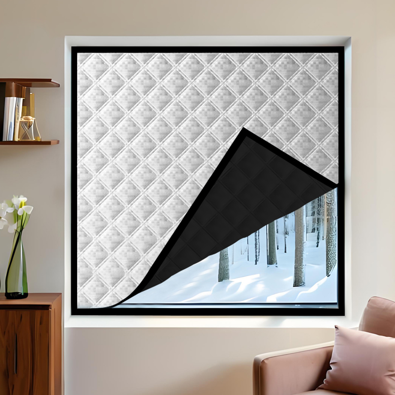 Lighting Decor And More - Instant Fit thermische gordijnen, boorvrij, dubbellaagse