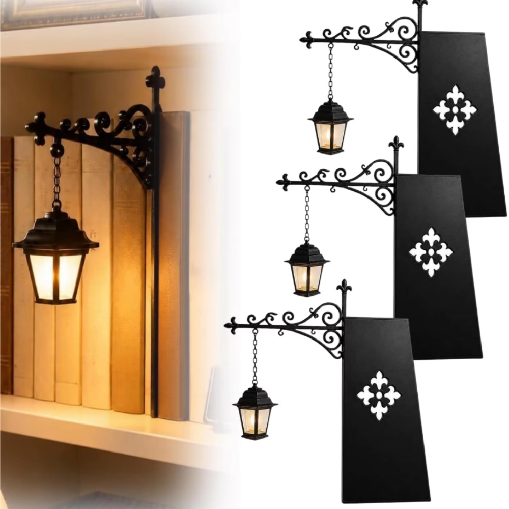 Lighting Decoration - Bibliotheeklantaarn Decoratieve boekenplankverlichting Retro bibliotheeklantaarn Boekenplanklamp