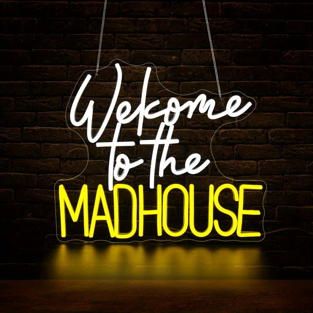 Lighting Decoration Ideas For Home - Welkom bij de Madhouse Neon Sign