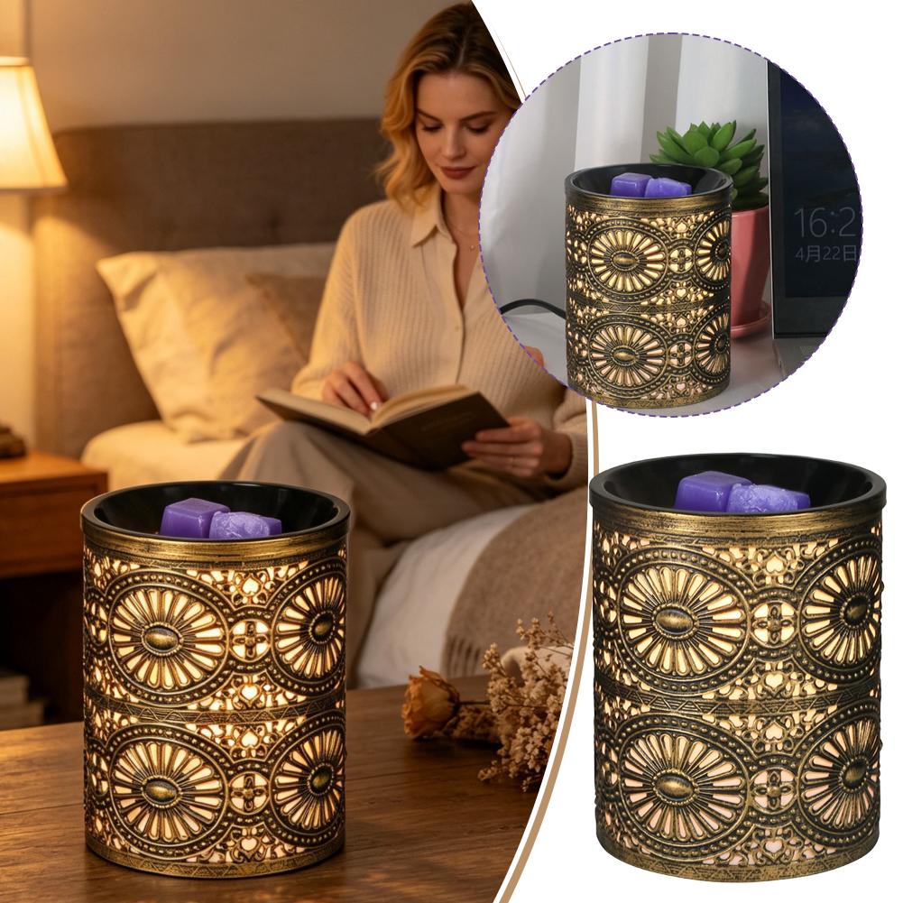 Lighting Decoration - Nieuw geurig nachtlampje, gouden geometrische ijzeren