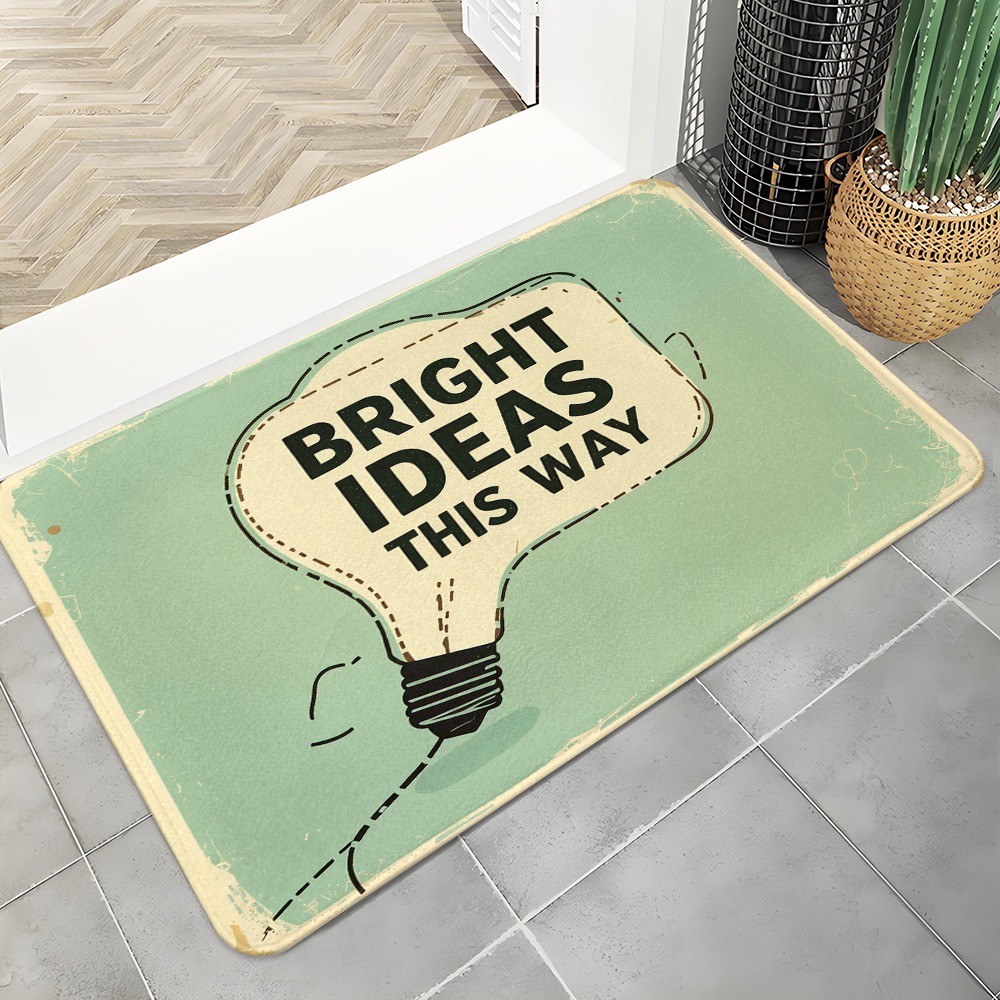 Lighting Decoration Ideas For Home - Bright Ideas Light Bulb Deurmat, Retro