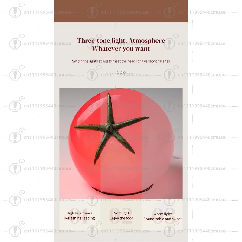Unique Lighting Decor - Nieuwe aanbieding AC-stekker fruittafeldecoratie 3-voudig dimbaar