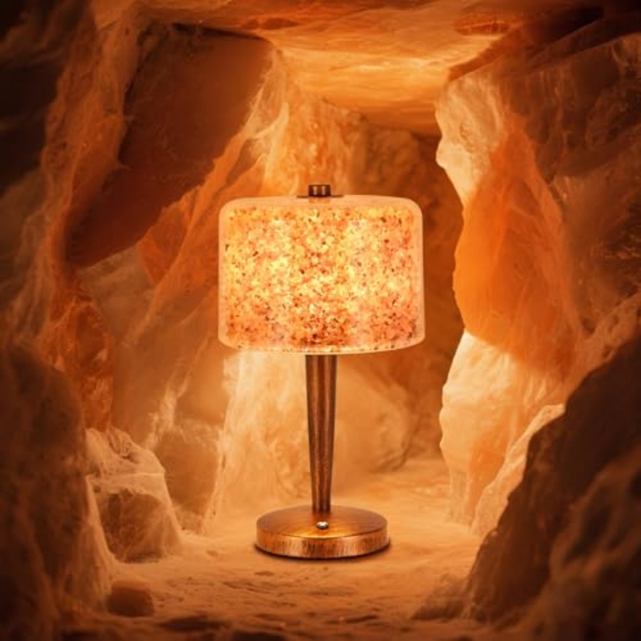 Zoutlamp met Touch-dimmerbedie - Himalayan Salt Lamp recensie en prijs