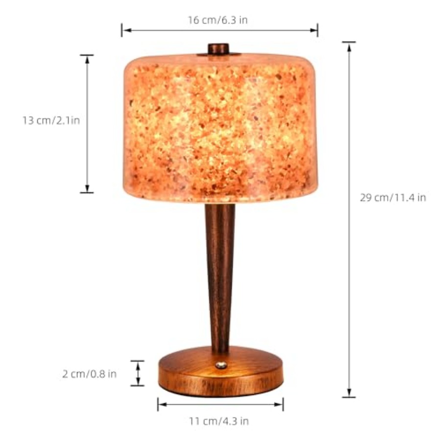 Zoutlamp met Touch-dimmerbedie - Himalayan Salt Lamp recensie en prijs