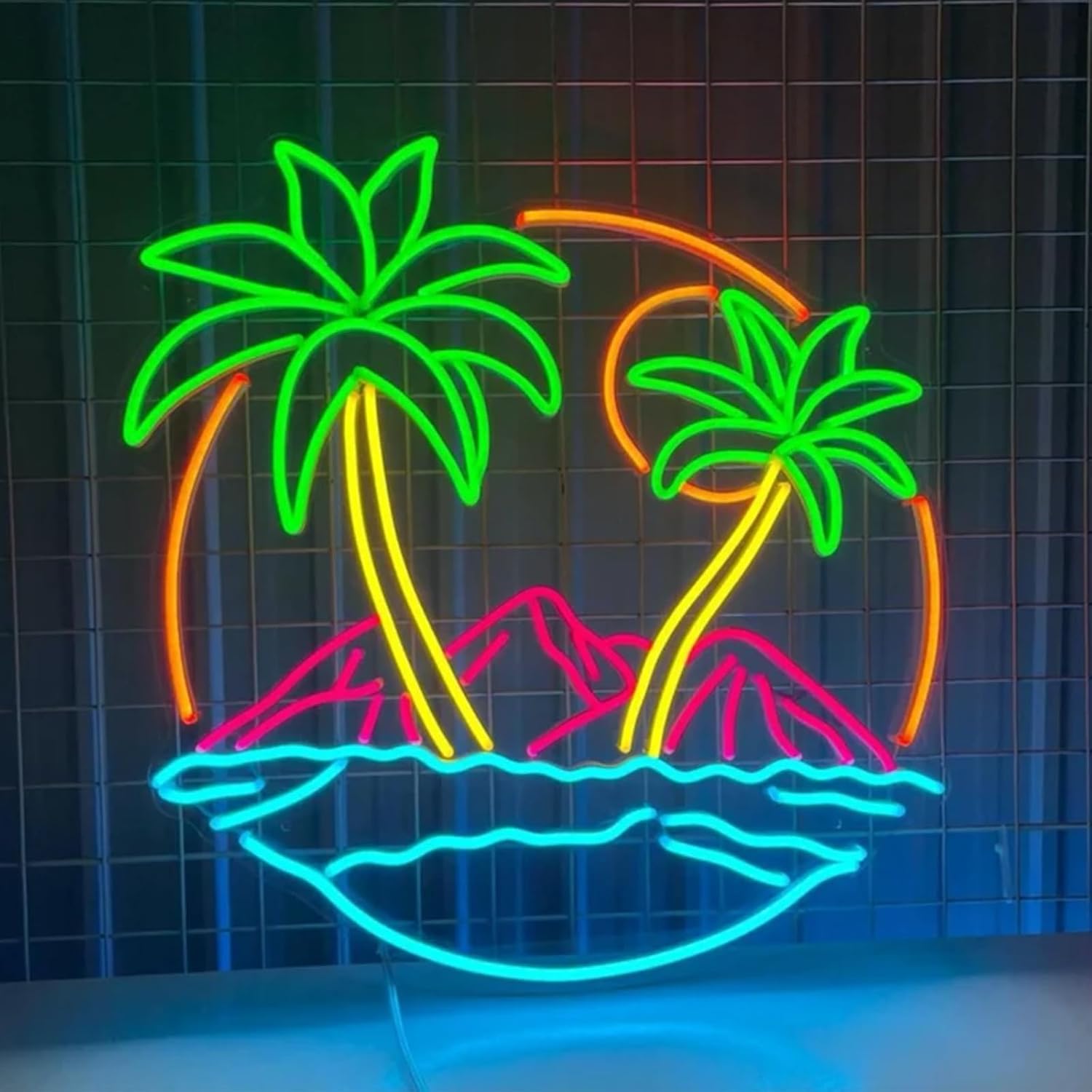 Tropische Palmboom LED Neon Li - Lighting Decor Rentals recensie en prijs