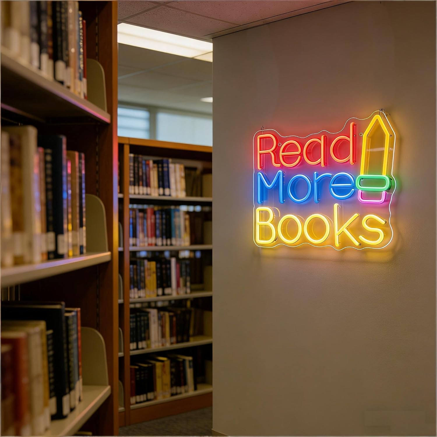 Lees Meer Boeken LED Neonbord  - Lighting Decor And More recensie en prijs