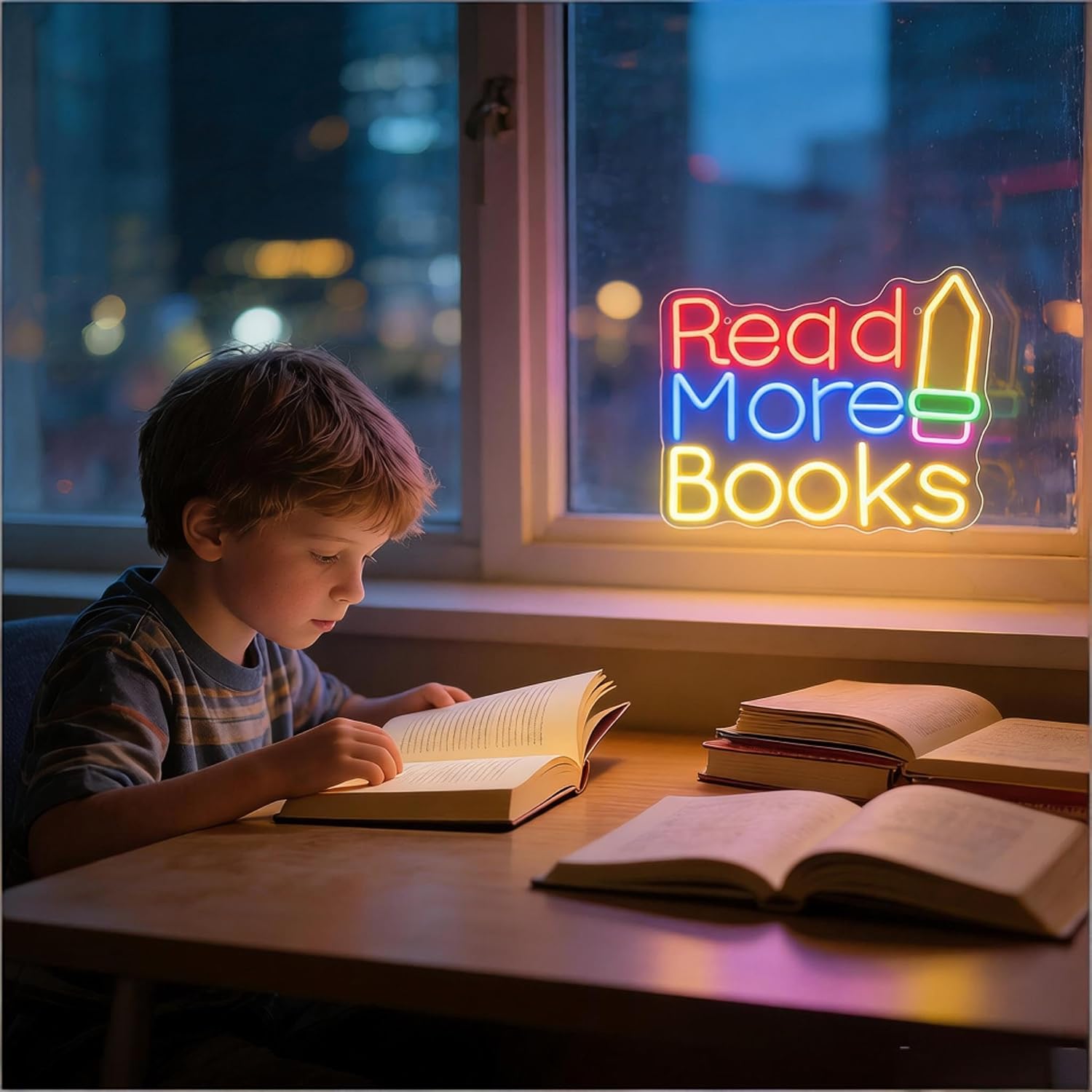 Lees Meer Boeken LED Neonbord  - Lighting Decor And More recensie en prijs