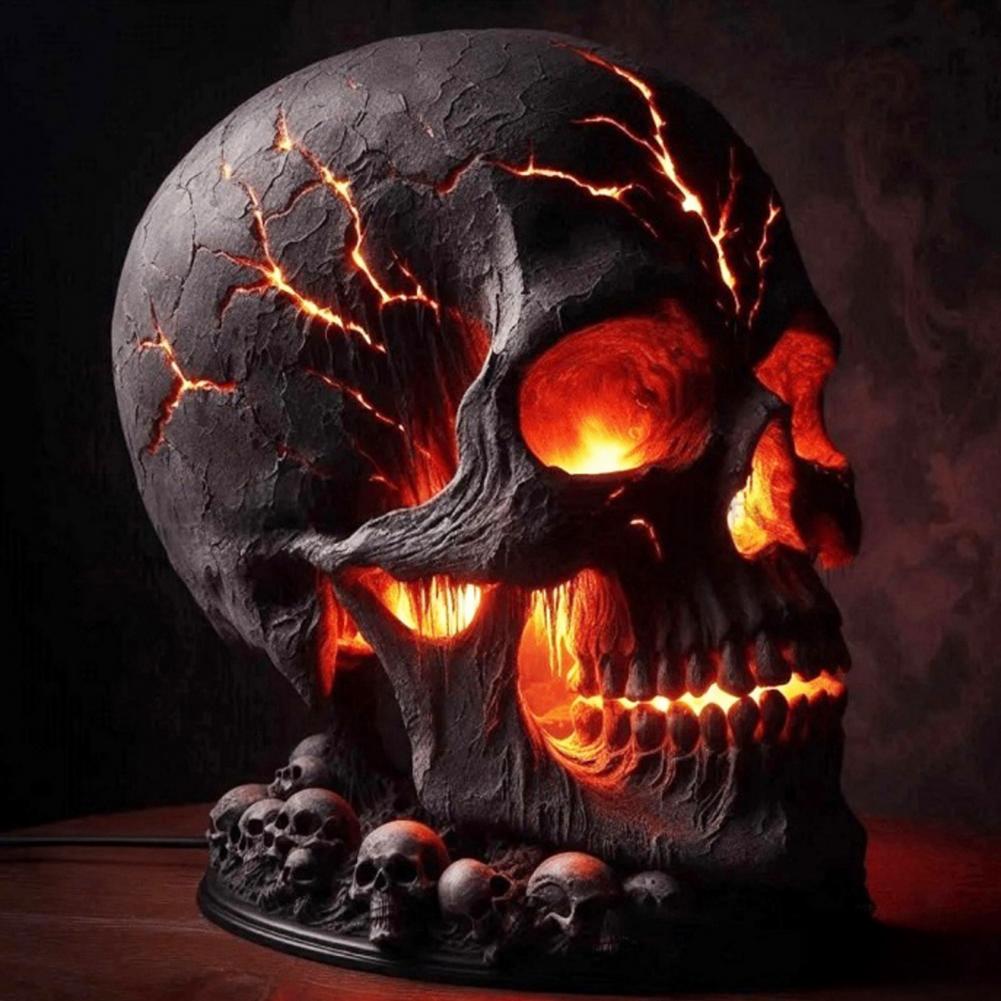 Halloween Lavasteen Schedellam - Unique Lighting Decor recensie en prijs