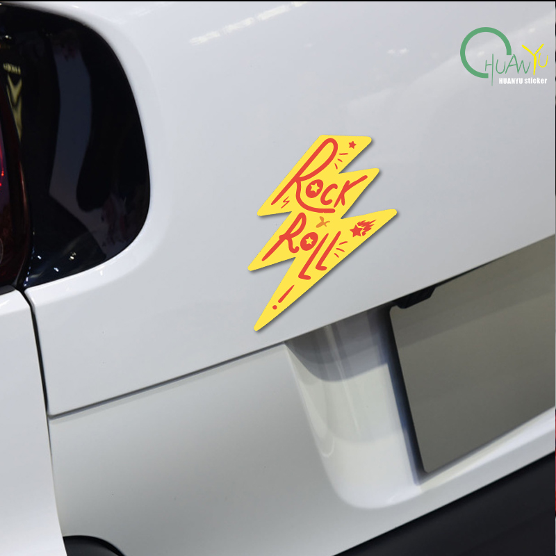 Rock Lightning autosticker muz - Unique Lighting Decor recensie en prijs