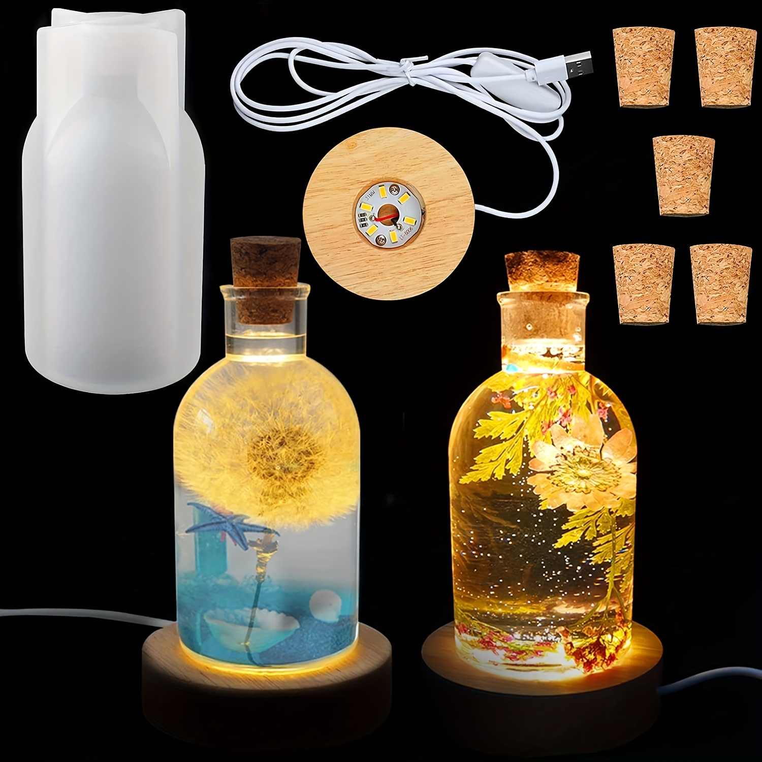 Drift Bottle Light Resin Mold  - Decor Lighting Cork recensie en prijs