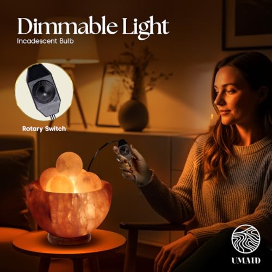 Himalaya-zoutlamp met 6 Himala - Himalayan Salt Lamp recensie en prijs