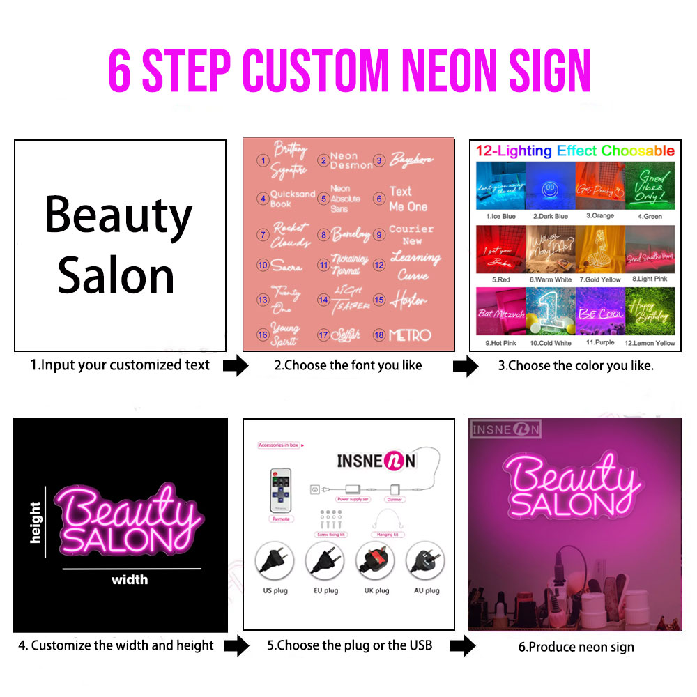 Op maat gemaakte LED neonborde - Lighting Decor Items recensie en prijs