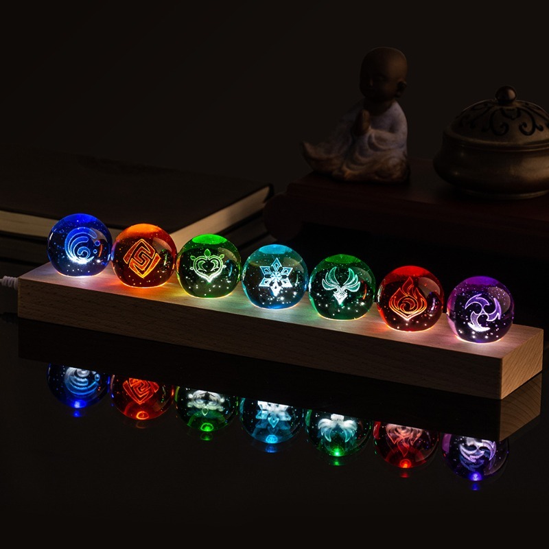 2026 Nieuwe Genshin Impact 6cm - Elements Lighting Decor recensie en prijs
