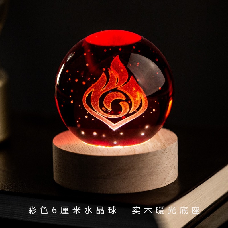 2026 Nieuwe Genshin Impact 6cm - Elements Lighting Decor recensie en prijs