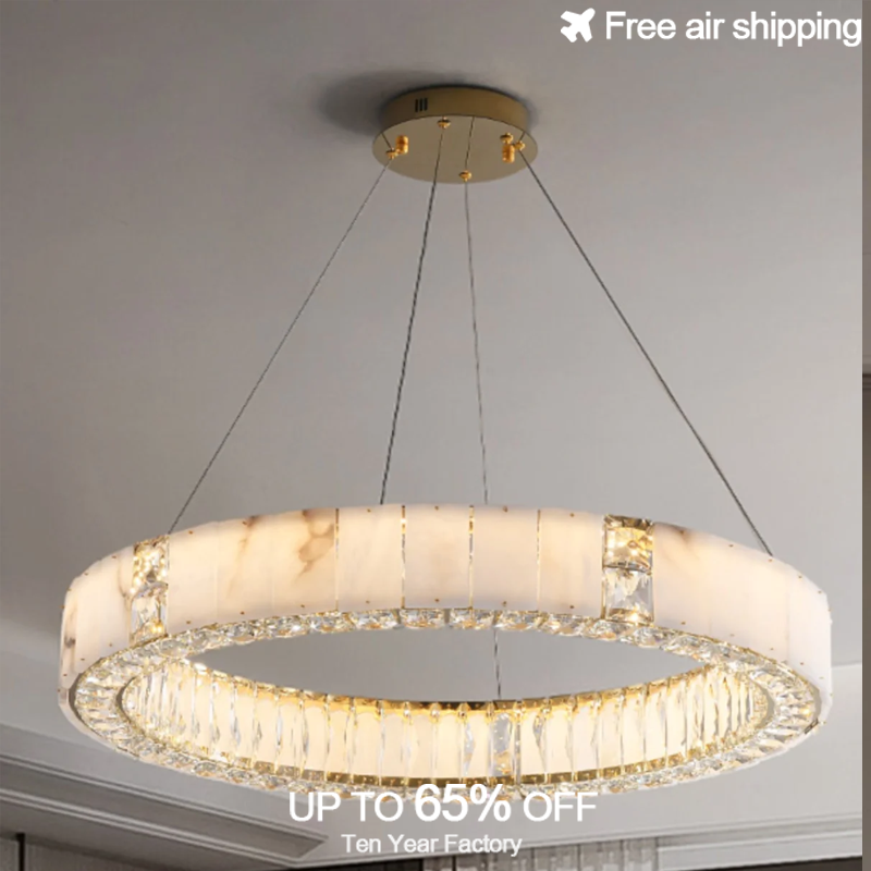 Goudzwarte moderne LED-kroonlu - Elements Lighting Decor recensie en prijs