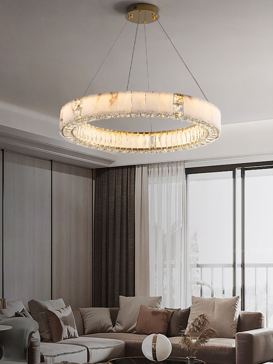 Goudzwarte moderne LED-kroonlu - Elements Lighting Decor recensie en prijs