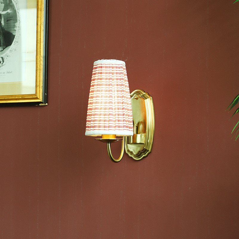 Retro stoffen wandlamp brons i - Elements Lighting Decor recensie en prijs