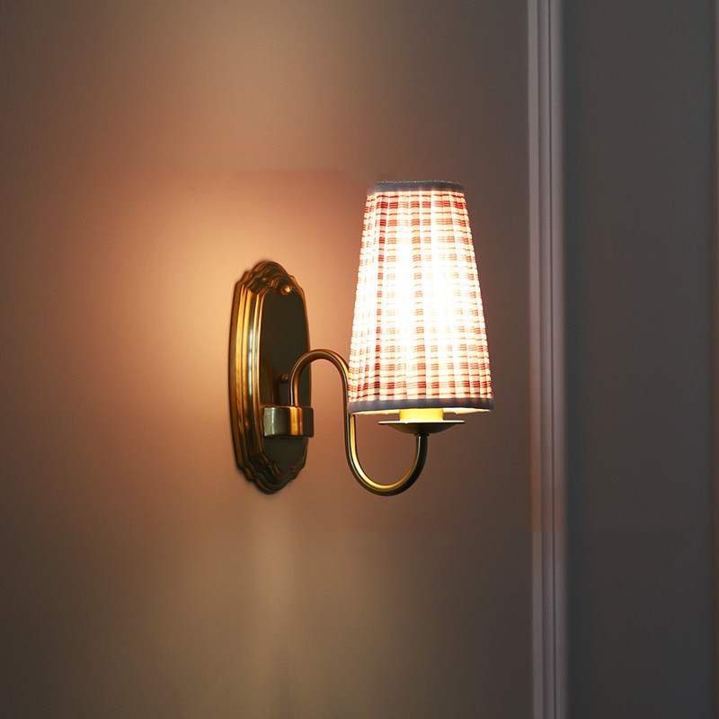 Retro stoffen wandlamp brons i - Elements Lighting Decor recensie en prijs
