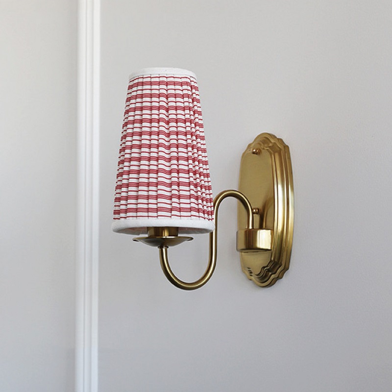 Retro stoffen wandlamp brons i - Elements Lighting Decor recensie en prijs